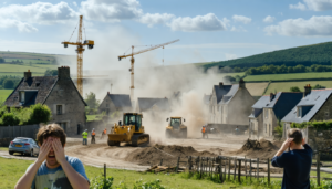 découvrez comment le projet de construction d'une maison dans un village du cotentin engendre des nuisances sonores et de la poussière, perturbant ainsi la sérénité des habitants. une situation qui soulève des préoccupations au sein de la communauté locale.